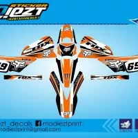 DECAL SUZUKI TS 125 FOX ORANGE