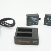 Battery & charger for action camera hunter, sjcam sj4000, brica bpro