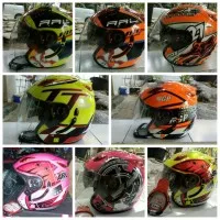 Helm Merk ARL double visor dilengkapi kunci pengaman anti maling