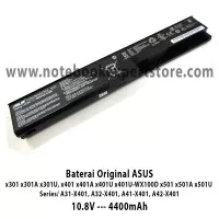Baterai Original Asus X401 X401A X401U X401U A42-X401 A32-X401 Hitam