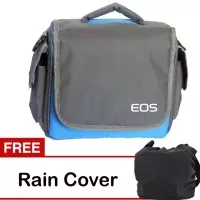 Tas Kamera Canon Biru Kotak Gratis Jas Hujan (Rain Cover) Kode UT