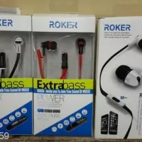 Handsfree Roker Extra Bass ORI Earphone Headset Universal #KSJ19