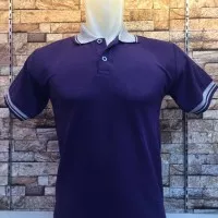 Kaos Kerah Kombinasi UNGU - Polo Kerah Kombinasi ungu - Polo Shirt