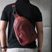 Premium Sling Bag Red | Vape Bag |Tas Vapor | Tas Vape | Bova Bag