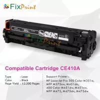 Toner Cartridge Compatible HP Laserjet 305A CE410A Black