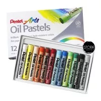 PENTEL OIL PASTEL / Pastel Minyak - 12 color