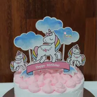 Unicorn Cake Topper | Hiasan Kue