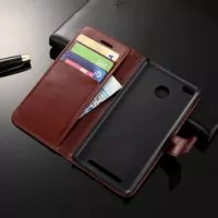 Leather Flip Cover Wallet Xiaomi Redmi 3 PRO 3s Prime Case dompet HP