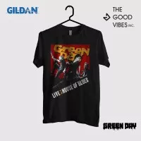 Kaos Band Green Day Original Gildan - Live At The House Of Blues