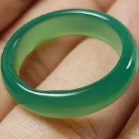 Natural Ring Green Chalcedony Size 16 9.54Ct