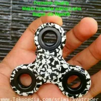 Fidget Spinner Import Motif Tengkorak (Hand spinner Tri-Bar)