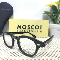 Frame Kacamata Moscot Miltzen hitam lensa kecil