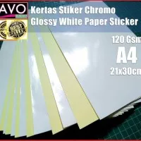 Stiker Kertas Cromo A4 Glossy - Kilap Chrome Paper Sticker 21x30 cm