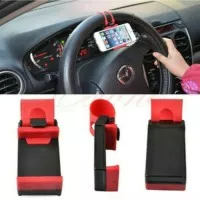 Car Holder Steering Smartphone Tempat Tatakan Dudukan Hp Di Stir Mobil