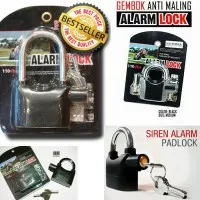 Gembok Alarm / alarm Lock / alarm Anti Maling / Kunci Cakram Motor