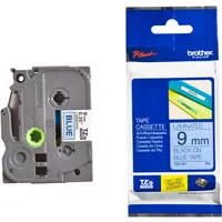 Brother Label Tape TZE 521 - 9mm Black on Blue Brother Label Printer