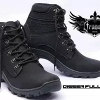 SEPATU BOOTS PRIA ORIGINAL CLOTHING TRUMAN DIGGER FULL BLACK