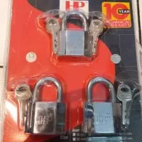Gembok Master Key Hampton MK3 50mm isi 3pcs gembok + Kunci Master Key