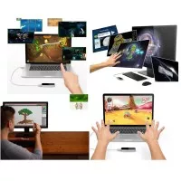 Mini Leap Motion 3D Virtual Sensor Tangan Laptop Game Murah - UNBOX
