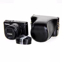 Leather Case Canon EOS M10 KIT 15 45 mm sarung kamera kulit tas