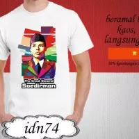kaos explore indonesia distro t shirt the great general soedirman 74