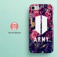 Casing Handphone KPOP ARMY BTS  NEW LOGO FLOWER