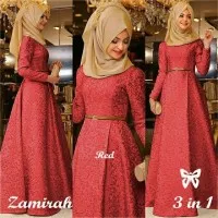 Zamirah Hijab Maxi 3in1 Marun