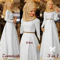 Zamirah Hijab Maxi 3in1 White