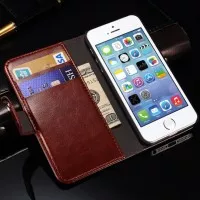 iPhone 5 / 5S / 5SE Flip Cover Retro Leather Wallet case Casing Kesing