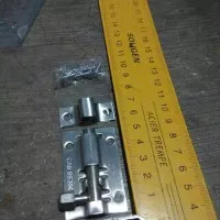 Kunci Slot Pintu Baja 2", Stainless Steel Bolt