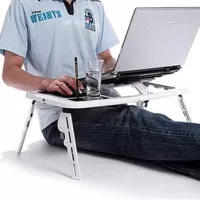 Meja Belajar Lipat Laptop Komputer Portable E Table Cooling Fan Kipas