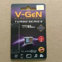 Micro SD V-gen 8GB Turbo Series MicroSD HC Vgen 8 GB Class 10 V GEN 