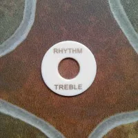 Ivory Cover Rhythm Treble Round Plate Switch Toggle Gitar Putih Gading