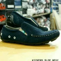 Sepatu Slop Kulit Pria Kickers Terbaru