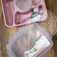 Lunch box Yooyee 4 sekat Pink