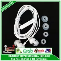 Headset Handsfree Earphone Oppo F1s R5 F3+ Find 7 N1 Original 100%