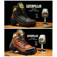 sepatu caterpilar kulit asli safety pria terlaris , sepatu boots pdl