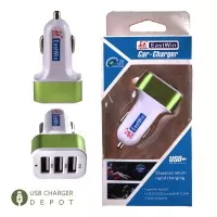 EASTWIN CAR CHARGER 3 PORT - FAST CHARGING CHARGER MOBIL MURAH BAGUS R