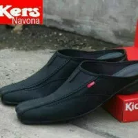 Sepatu Sandal Kickers Pria Bustong Slop Casual Slip On Cowok