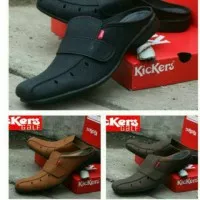 Sepatu Sandal kickers Pria Bustong Slop Casual Slip On Cowok