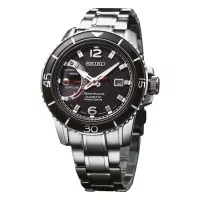 Seiko Sportura SRG019P1 Kinetic Direct Drive Black Dial | Pria SRG019