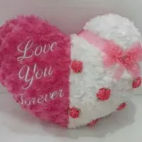 Bantal Hati Valentine Pita Bunga I Love You