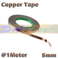 1 Meter 5mm Copper Tape Foil Isolasi Solatip Tembaga Jalur PCB Mod