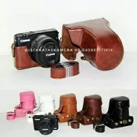 Leather Bag Case Strap / Tas Casing Tali Kamera Kulit Canon EOS M10