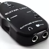 USB Guitar Link Cable / Guitar To USB Interface - Kabel Gitar Elektrik - Putih