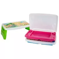 Meja Lipat Belajar Anak Omega Portable Desk Green Leaf 1120