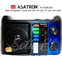 Radio portable 5 band Asatron R-1028 USB with mic port, Good Quality!