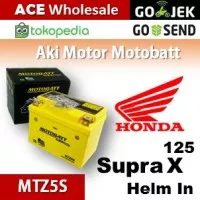 Aki kering/ Supra X 125 Helm in Honda/ MOTOBATT MTZ5S/ gel motor CC