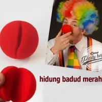 hidung badut merah / red nose / clown party / perlengkapan badut