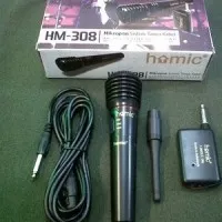 Mic wireless 2 in 1 Homic HM 308 Mic Mikropon Microphone Single